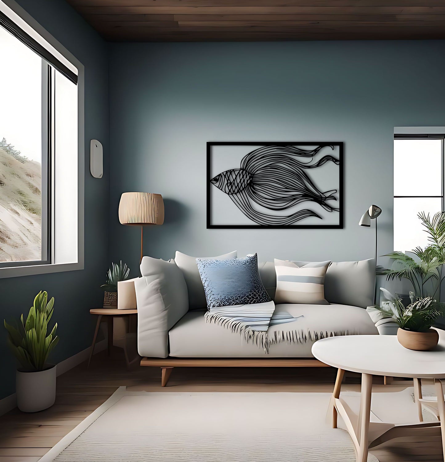 Abstract Fish Art Unique Gift for Fish and Ocean Lovers