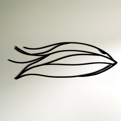 Abstract Fish Wall Art Inspired by Zaha Hadid