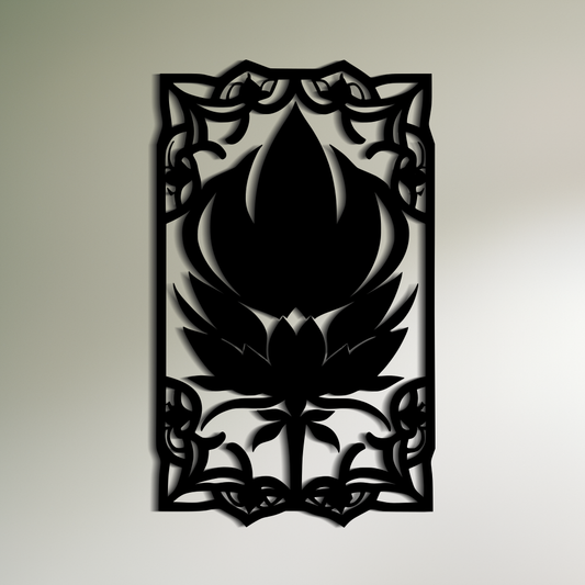 Black Lotus Art for Wall Decor