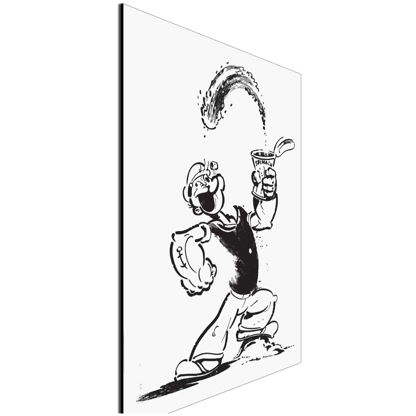 Vintage Popeye Sailor Man Metal Poster