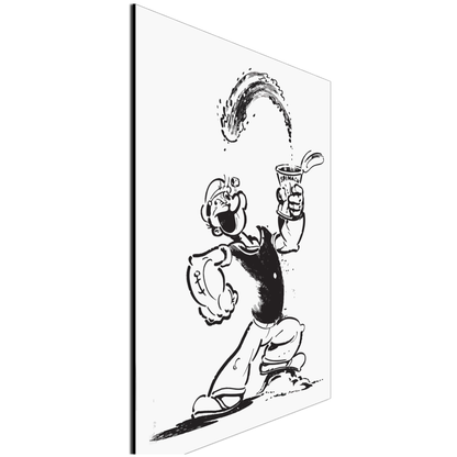 Vintage Popeye Sailor Man Metal Poster