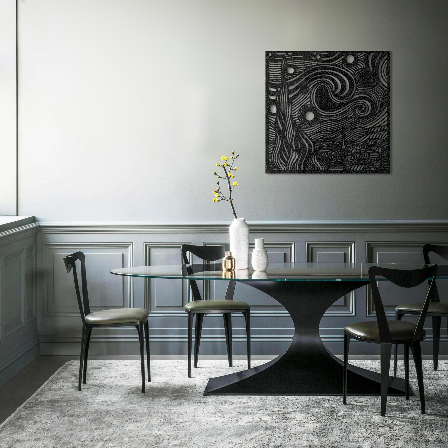 Starry Night Metal Wall Art