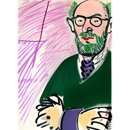 Henri Matisse Portrait Metal Poster