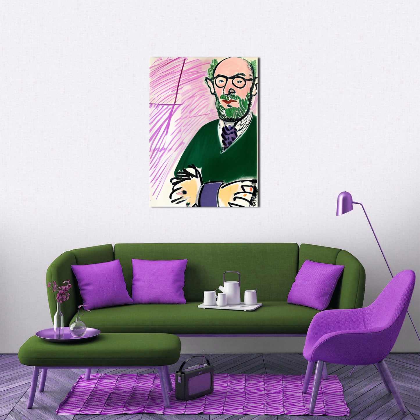 Henri Matisse Portrait Metal Poster