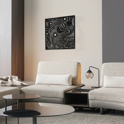 Starry Night Metal Wall Art