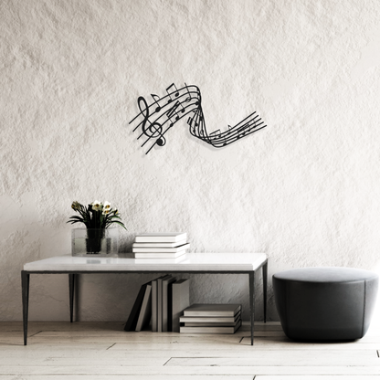 Musical Notes Metal Wall Art