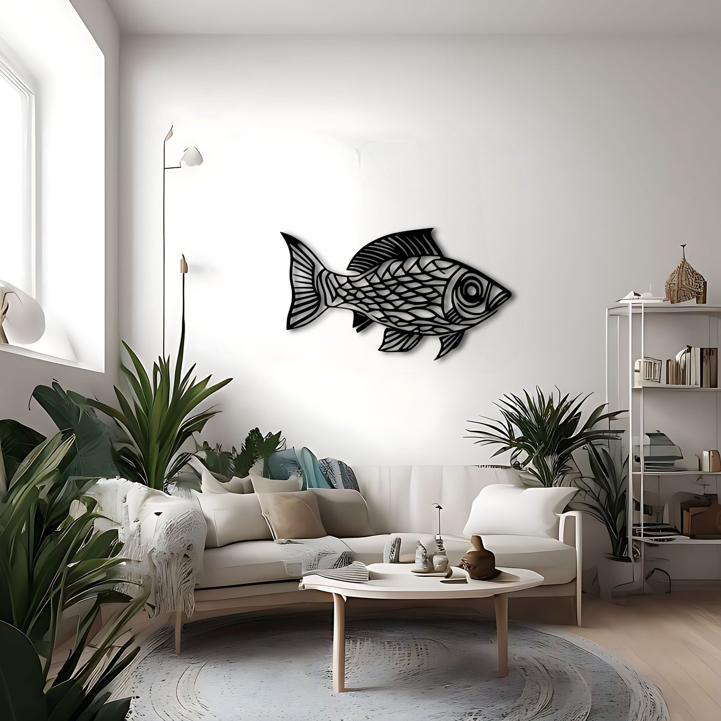 Fishop Art - Unique Metal Wall Art for Ocean Lovers and Fishing Enthusiasts