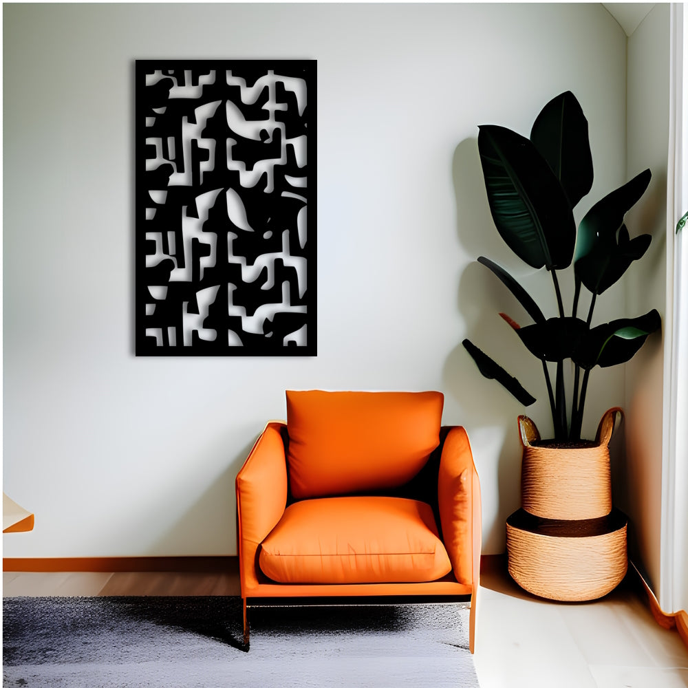 Gecko-Inspired Abstract Metal Wall Art