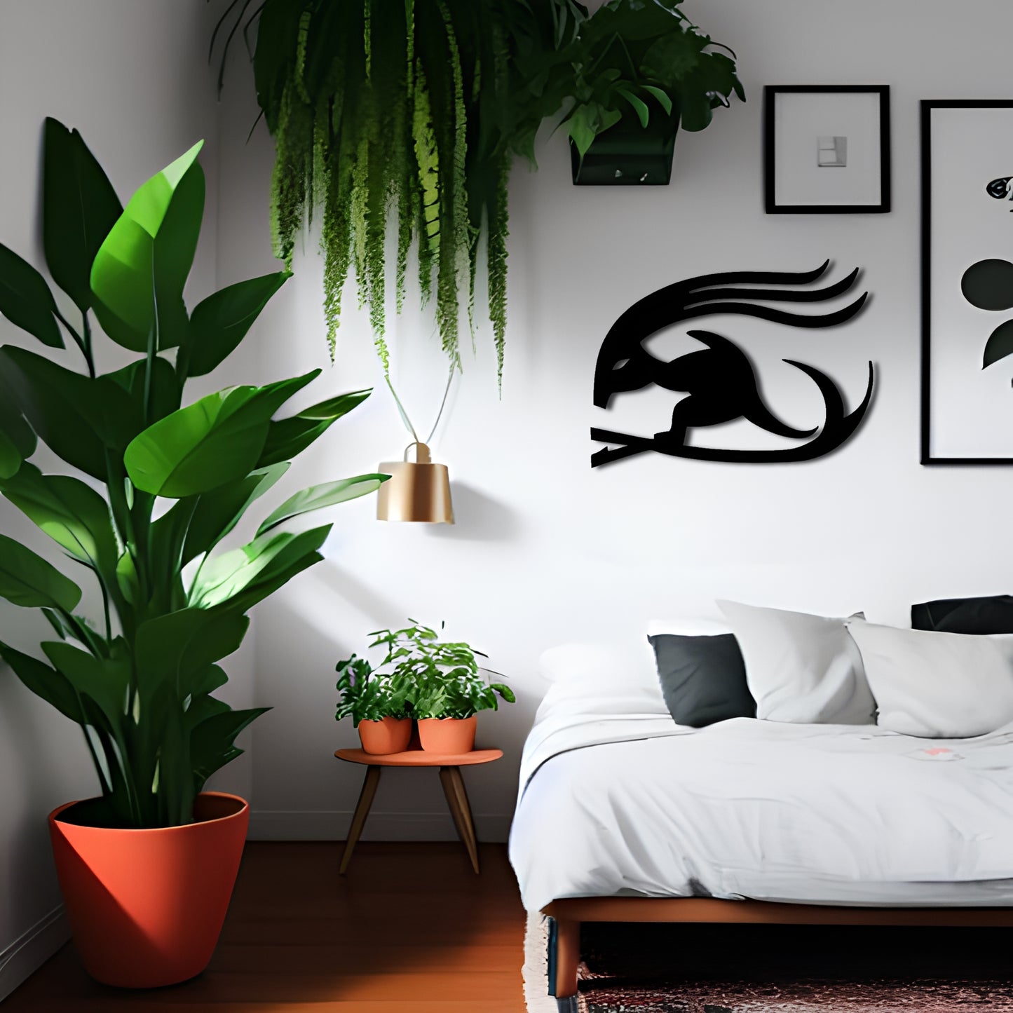 Hurufiyya Cave Painting Inspired Metal Wall Decor