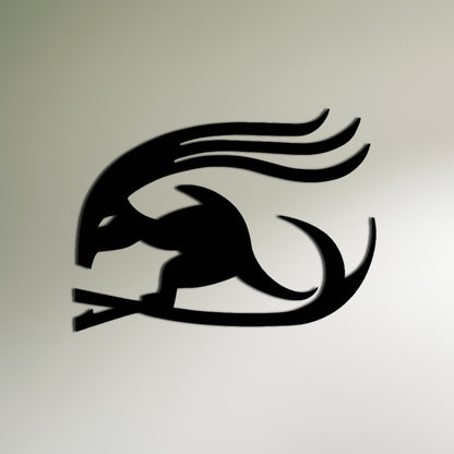 Hurufiyya Cave Painting Inspired Metal Wall Decor