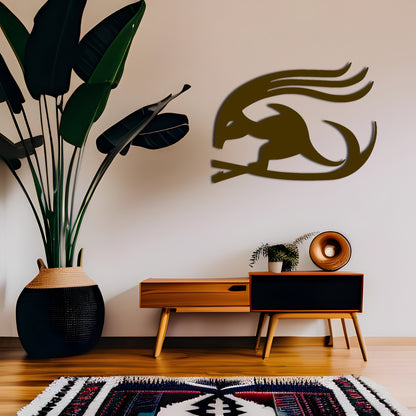 Hurufiyya Cave Painting Inspired Metal Wall Decor