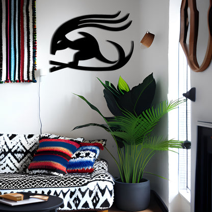 Hurufiyya Cave Painting Inspired Metal Wall Decor