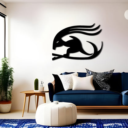 Hurufiyya Cave Painting Inspired Metal Wall Decor