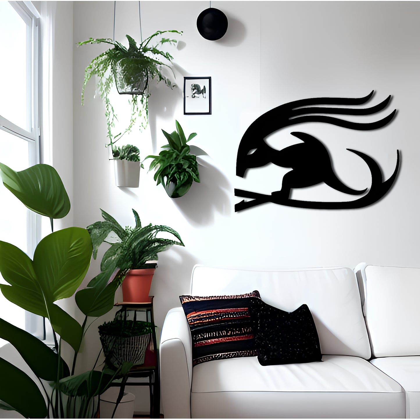 Hurufiyya Cave Painting Inspired Metal Wall Decor