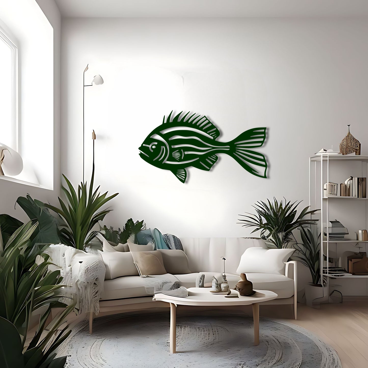 Hurufiyya Fish Wall Art for Ocean and Marine Life Enthusiasts