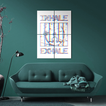 Yoga inhale exhale Metal Poster