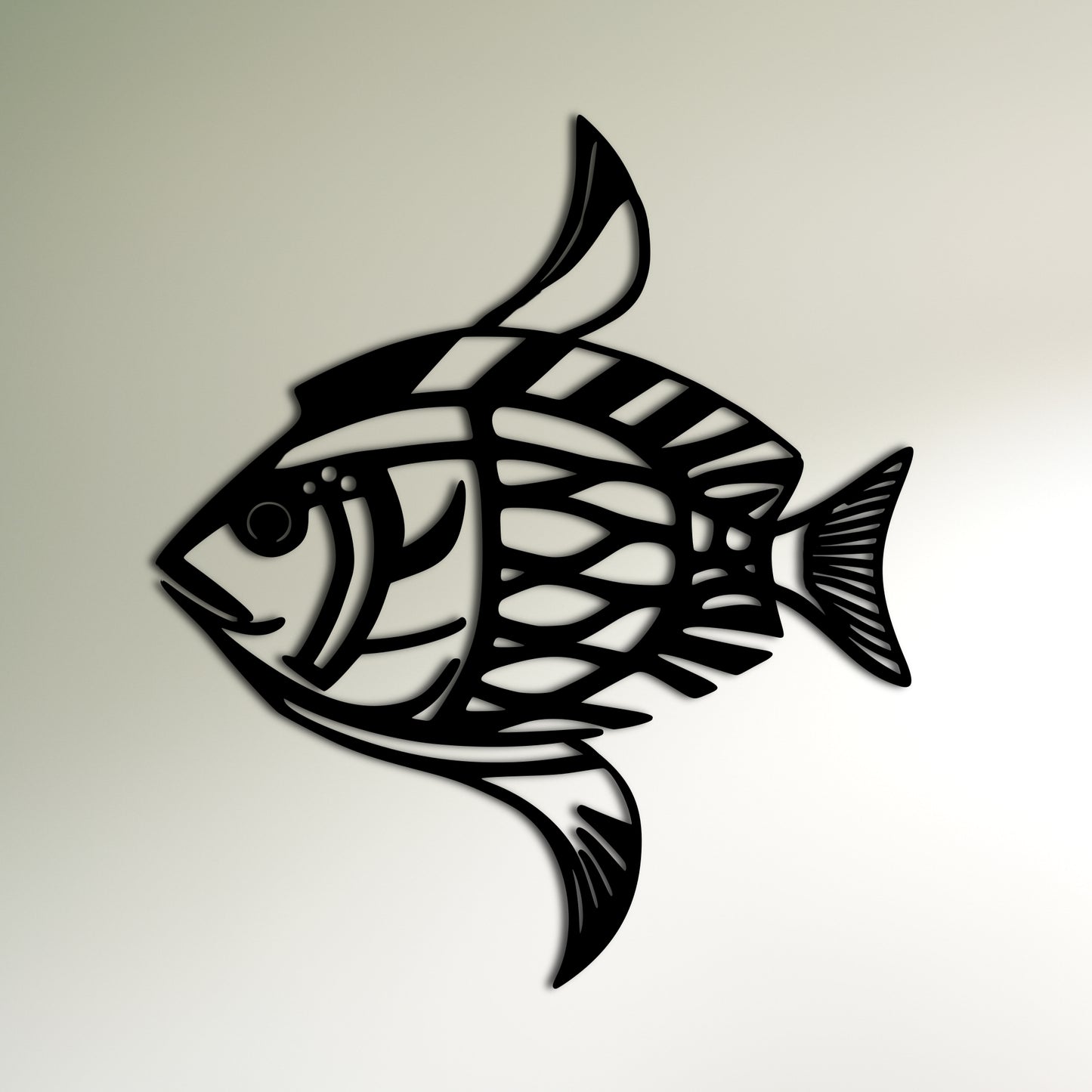 Karl Pümpin Inspired Fish Dazzle Camouflage Metal Wall Art