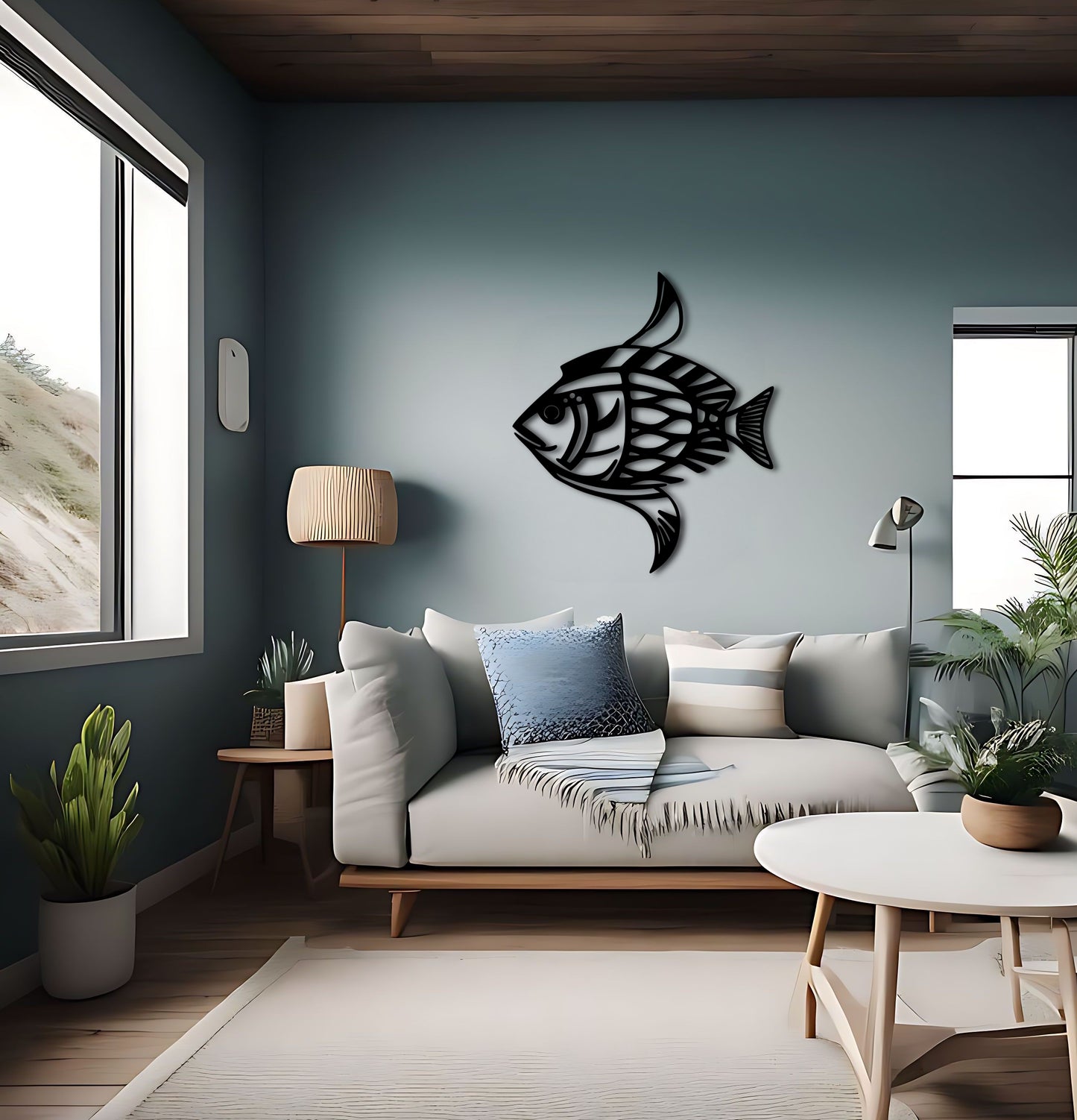 Karl Pümpin Inspired Fish Dazzle Camouflage Metal Wall Art