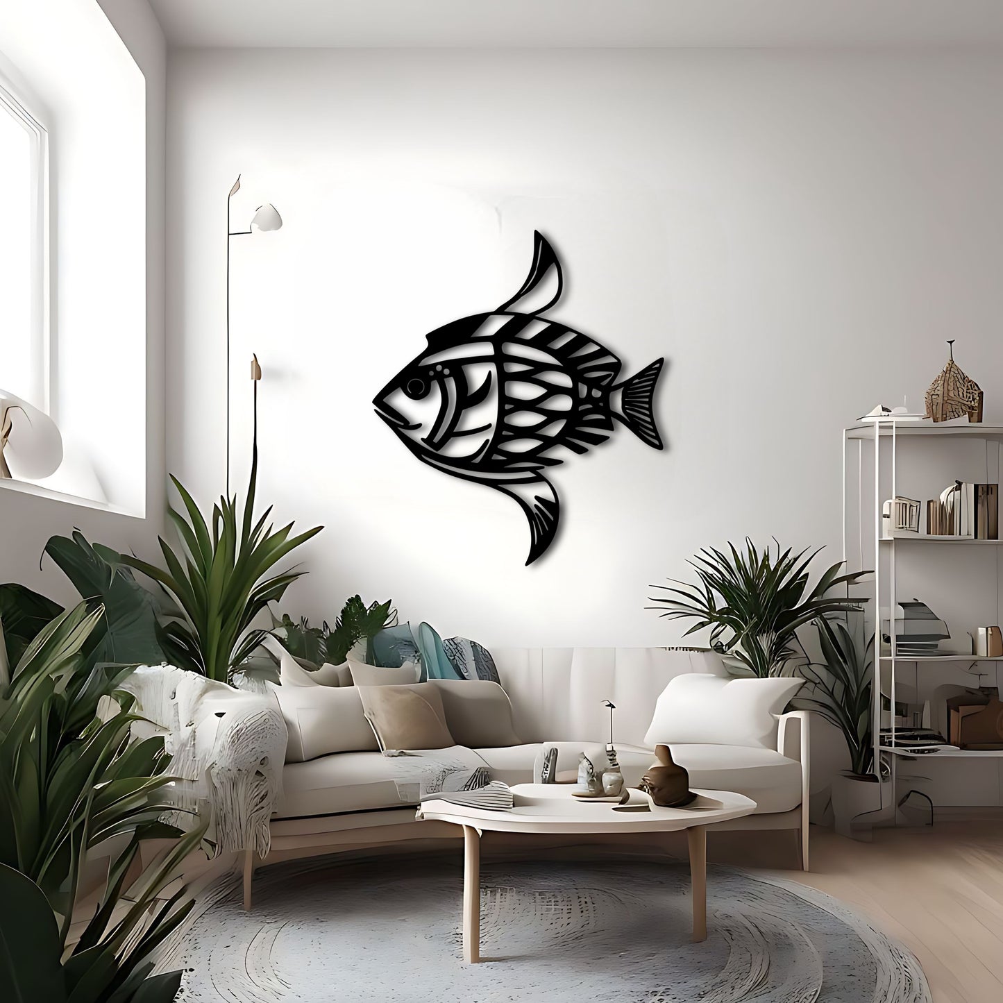 Karl Pümpin Inspired Fish Dazzle Camouflage Metal Wall Art