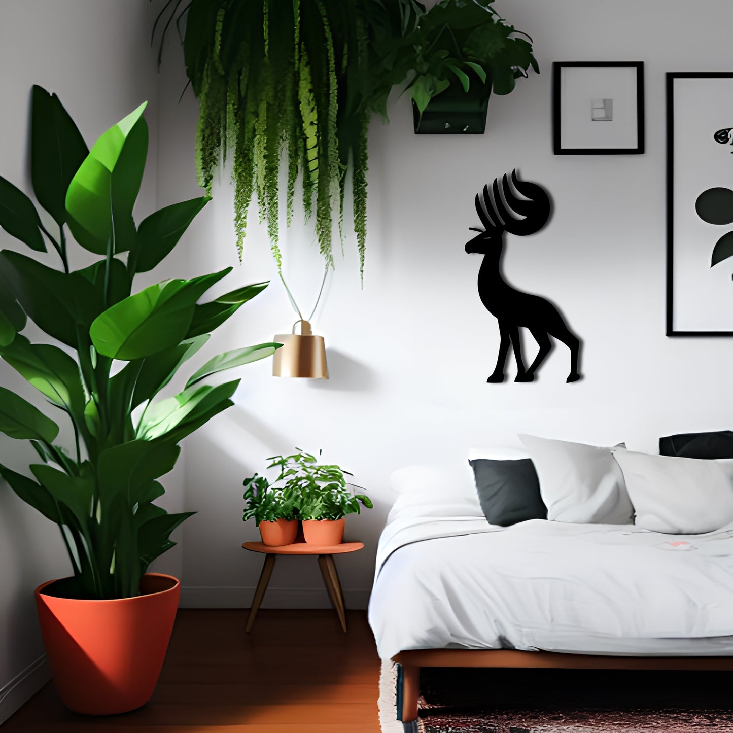 Kokopelli Antelope Metal Wall Art