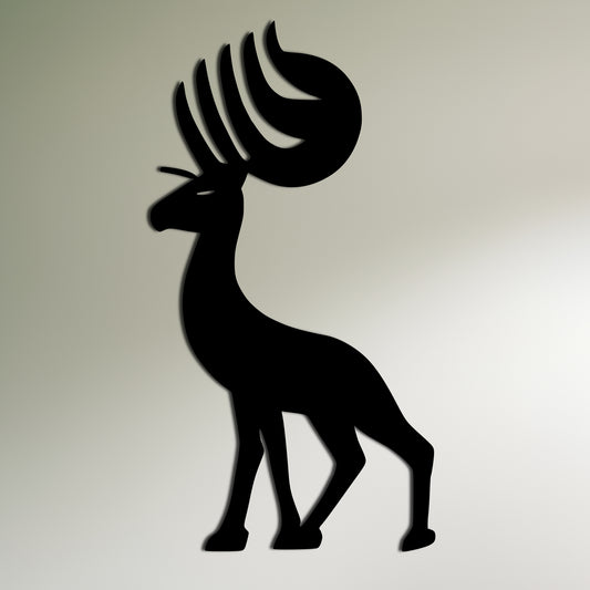 Kokopelli Antelope Metal Wall Art