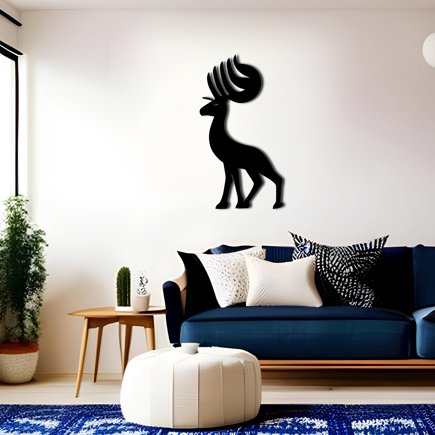 Kokopelli Antelope Metal Wall Art