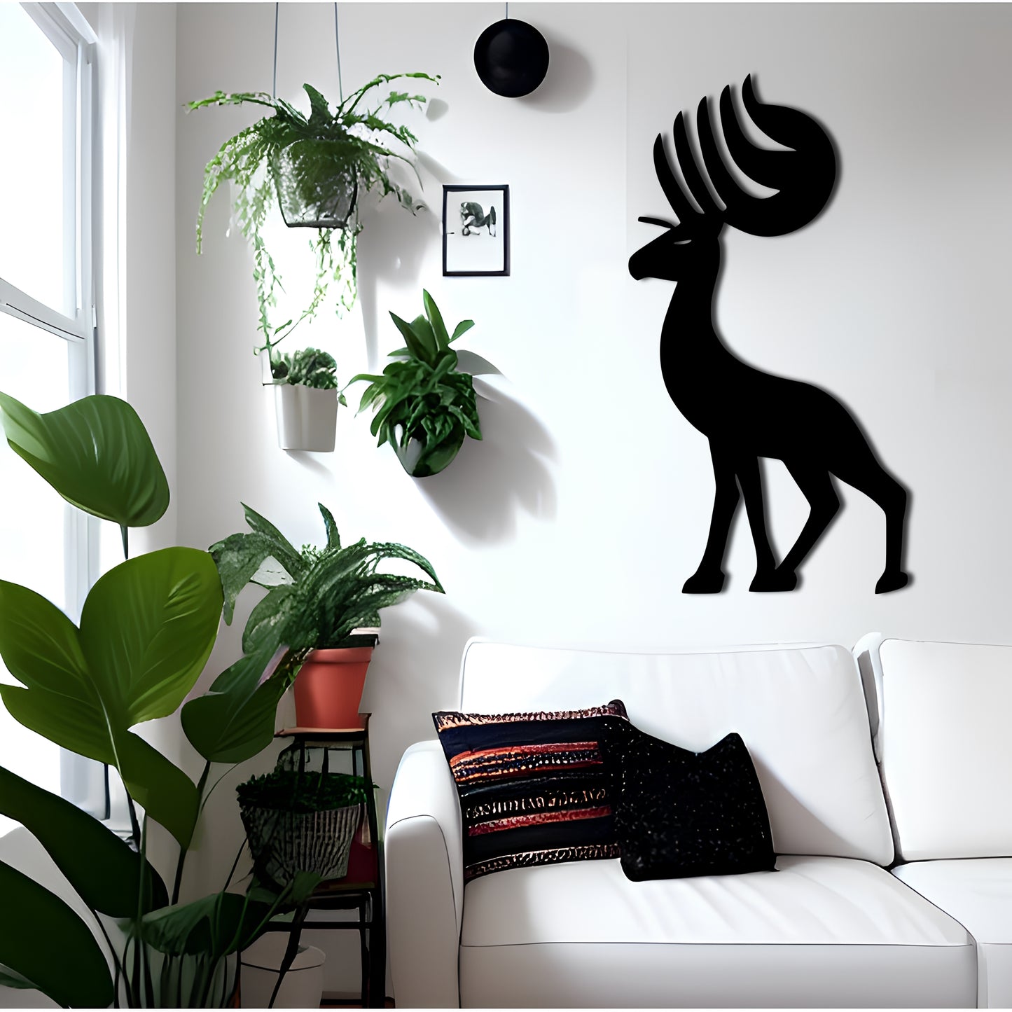 Kokopelli Antelope Metal Wall Art