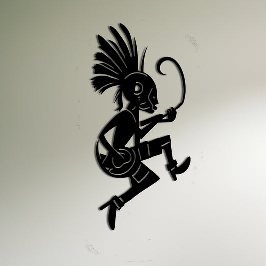 Kokopelli Playing Guitar Wall Art