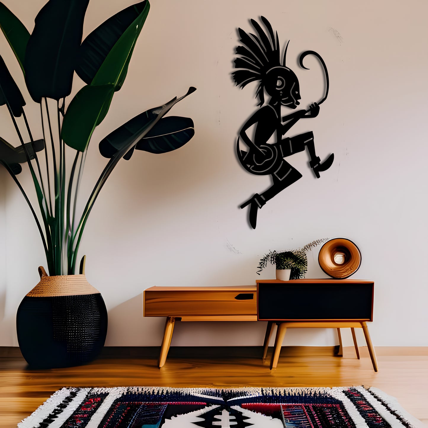 Kokopelli Playing Guitar Wall Art