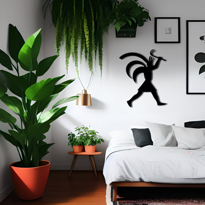 Kokopelli Viking - Metal Wall Art