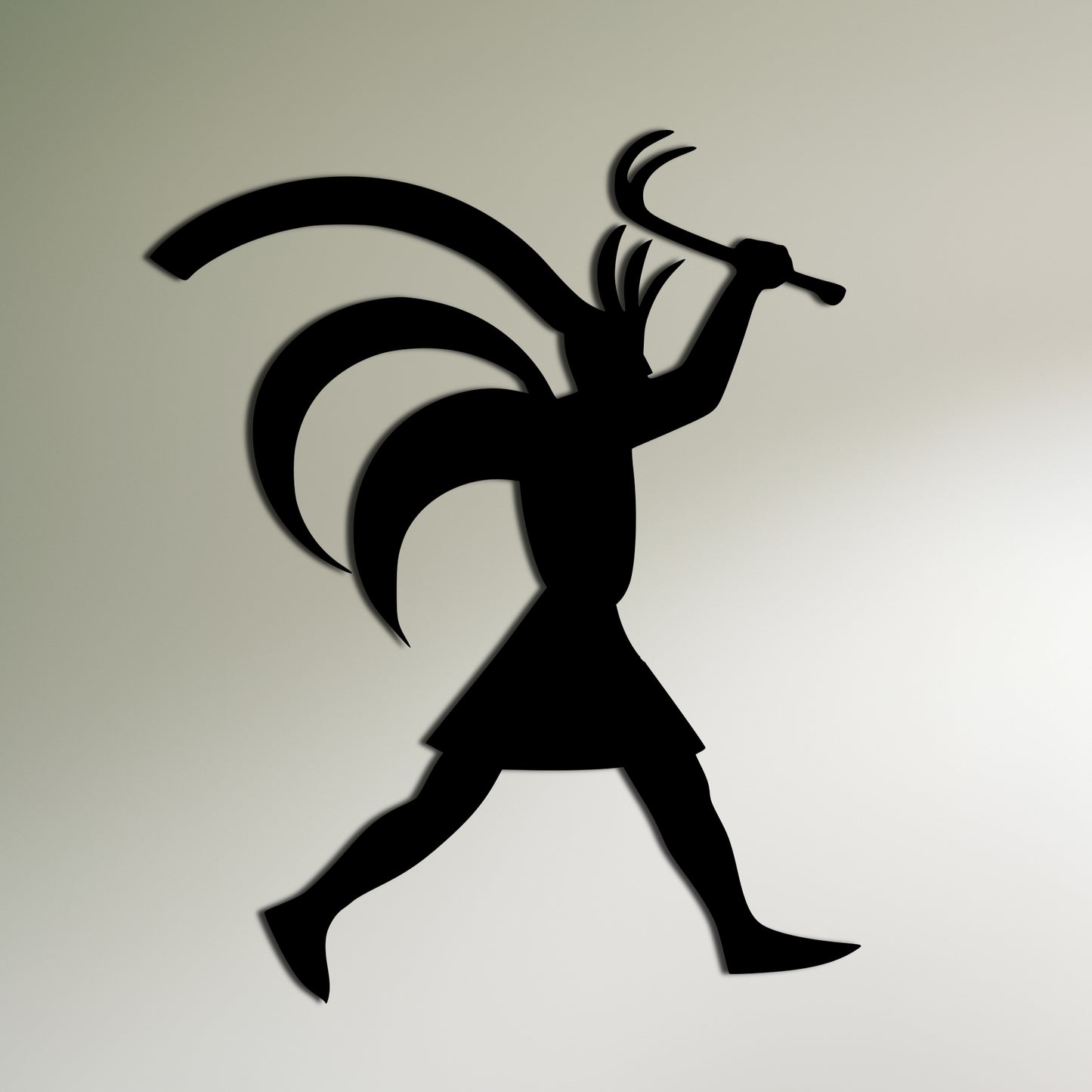 Kokopelli Viking - Metal Wall Art