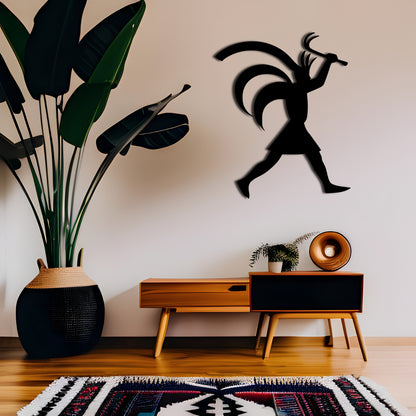 Kokopelli Viking - Metal Wall Art