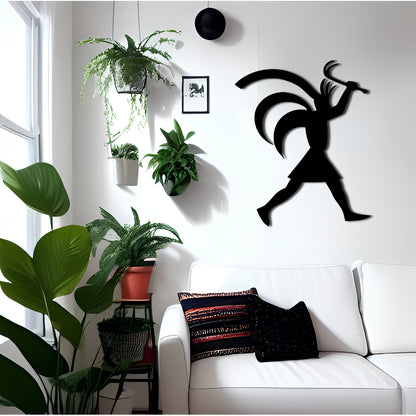 Kokopelli Viking - Metal Wall Art