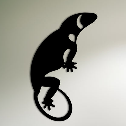 Lizard Silhouette Metal Wall Art