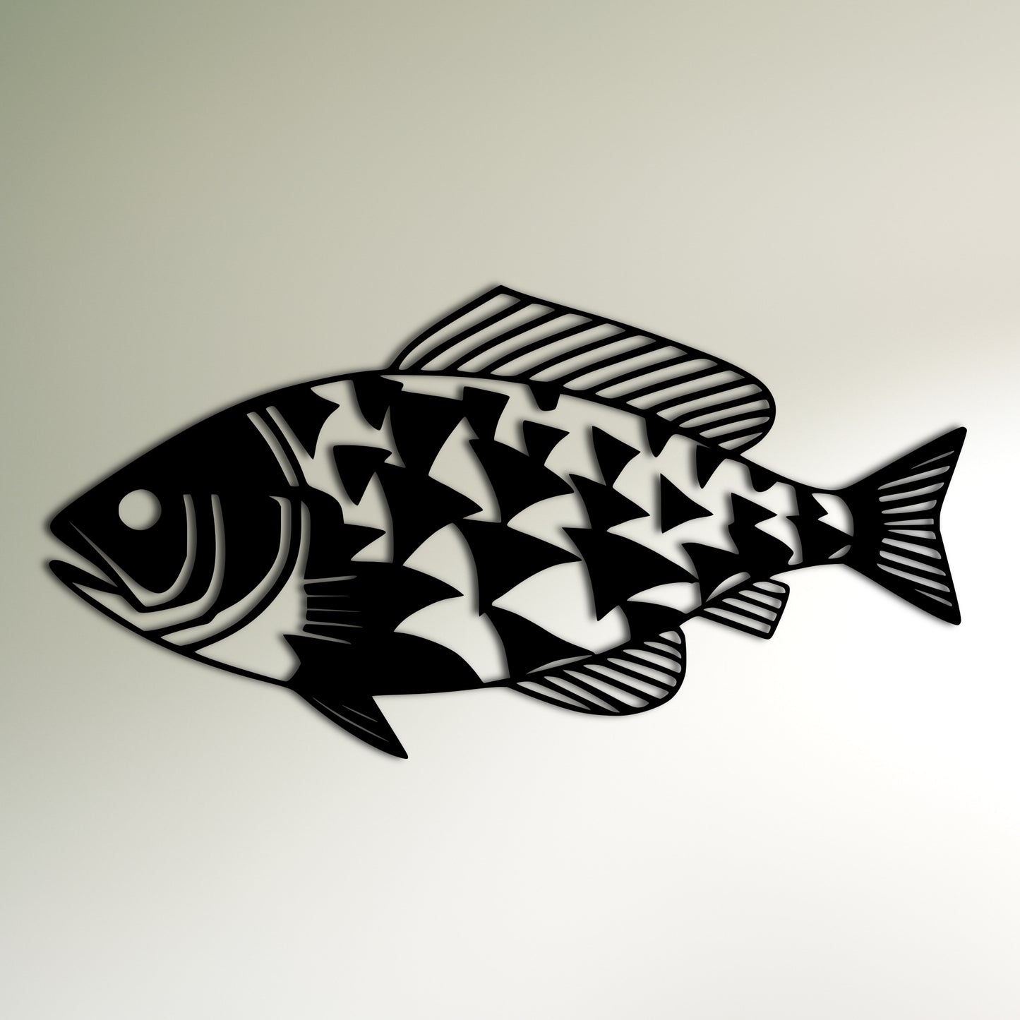 Masai Inspired Fish Wall Decor in Dazzle Camouflage