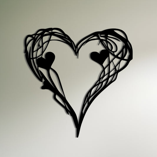 Romantic Heart-Shaped Wall Decor