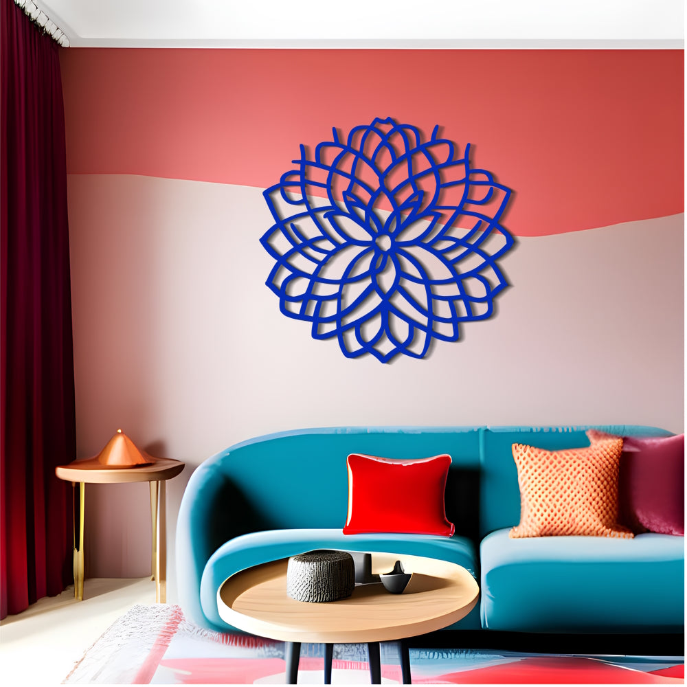 Symmetrical Chrysanthemum Ripple Wall Art