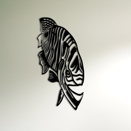 Symmetrically Beautiful Zebra Fish Wall Art