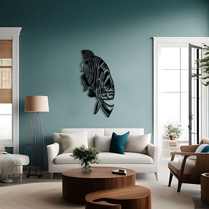 Symmetrically Beautiful Zebra Fish Wall Art