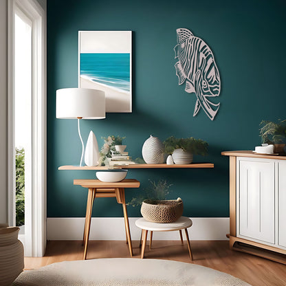 Symmetrically Beautiful Zebra Fish Wall Art