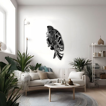 Symmetrically Beautiful Zebra Fish Wall Art