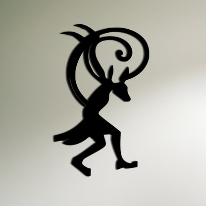 Tribal Dance Hunchback Metal Wall Art