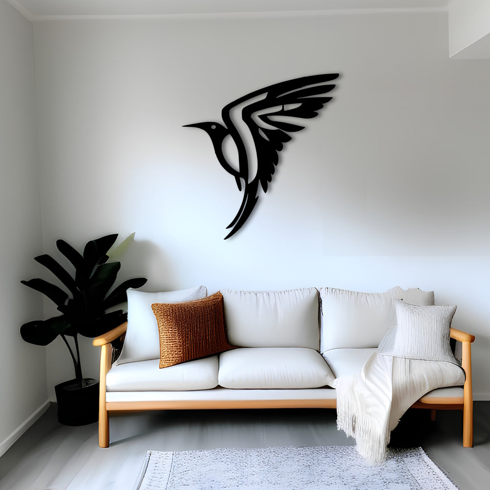 Tribal Hummingbird Metal Wall Art