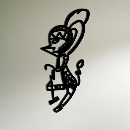 Tribal Kokopelli Line Art Wall Decor