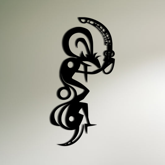 Tribal Kokopelli Snake Wall Art