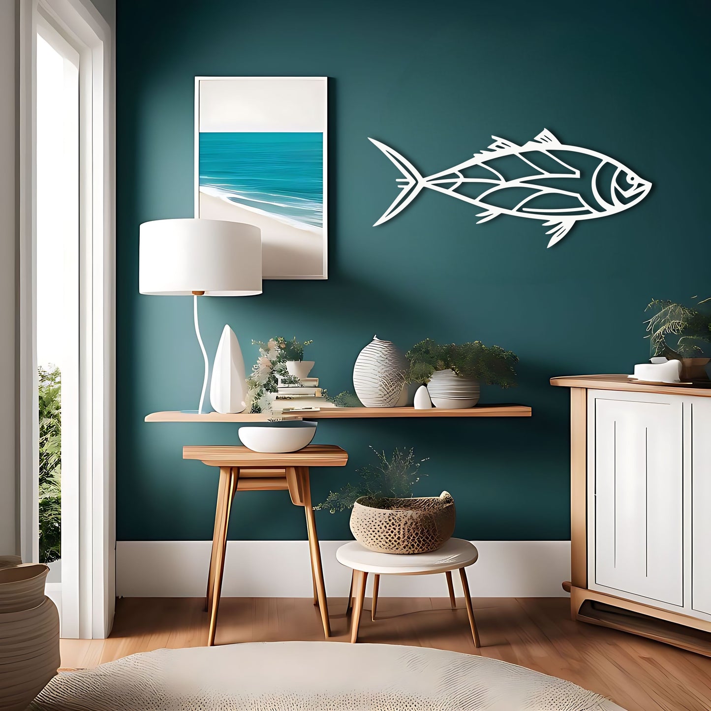 Tuna Fish Line Art - A Perfect Gift for Ocean Lovers