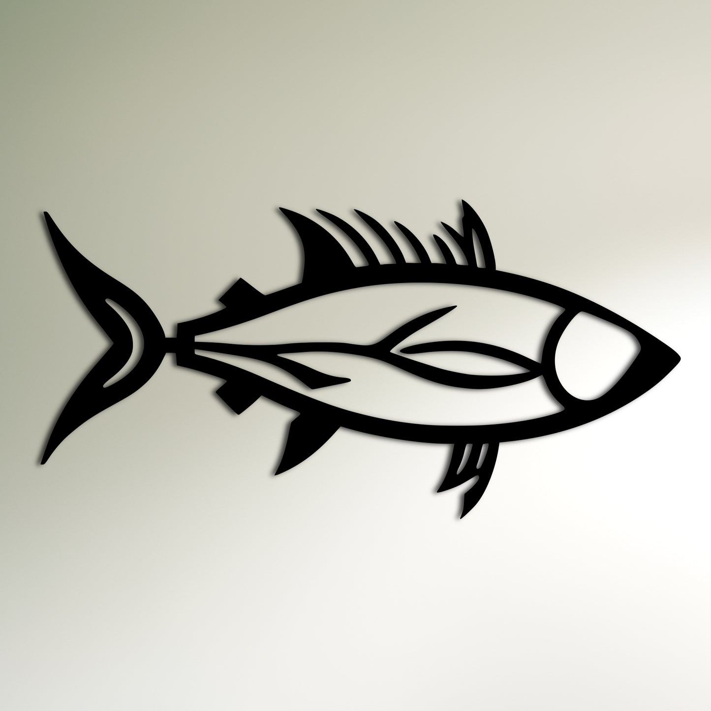 Tuna Fish Line Art - A Stunning Gift for Fishing and Ocean Lovers