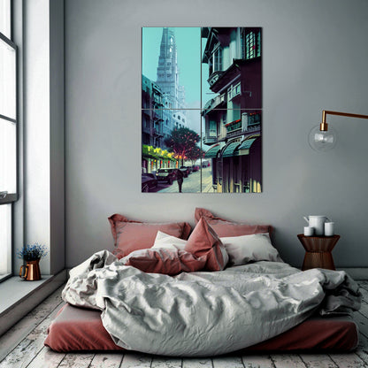 Urban Solitude Metal Poster