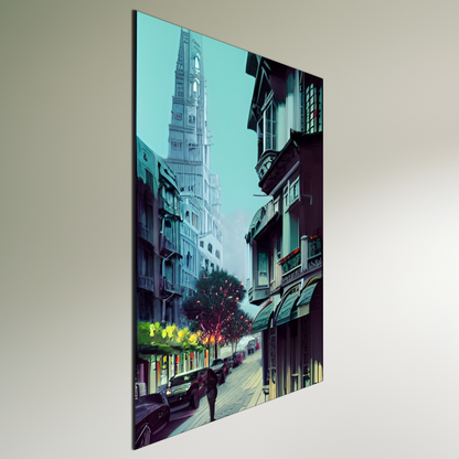 Urban Solitude Metal Poster