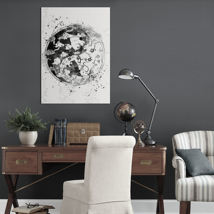 Panda Yin Yang Metal Poster